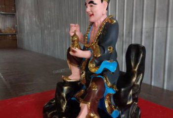 廣場(chǎng)濟(jì)公雕塑 抽象景觀古代雕塑 烤漆神話雕塑