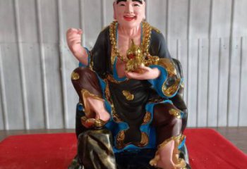 濟(jì)公雕塑 現(xiàn)代景觀擺件 鑄銅神話雕塑