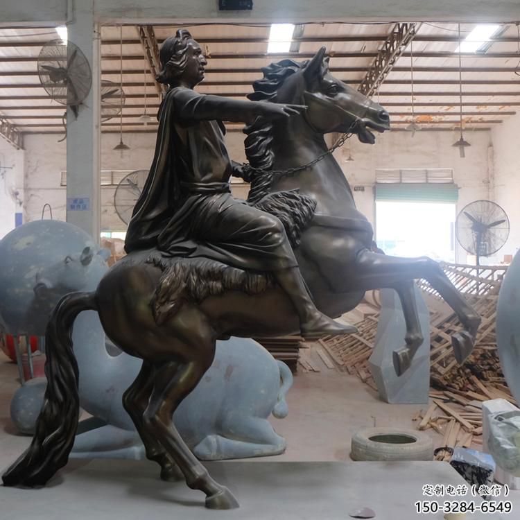大型騎馬人雕塑 門口創(chuàng)意雕塑 售樓處小品