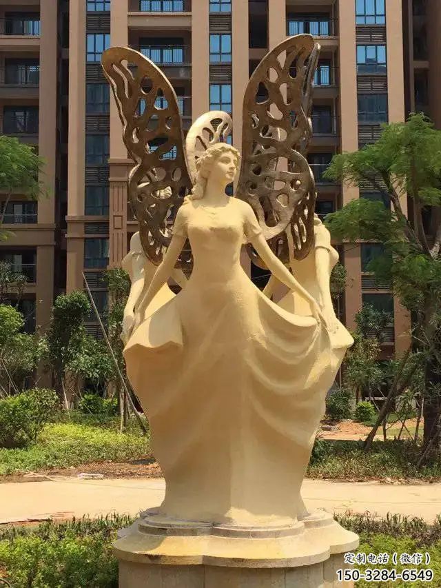 室內(nèi)天使雕塑 仿真景觀擺件 大型卡通雕塑