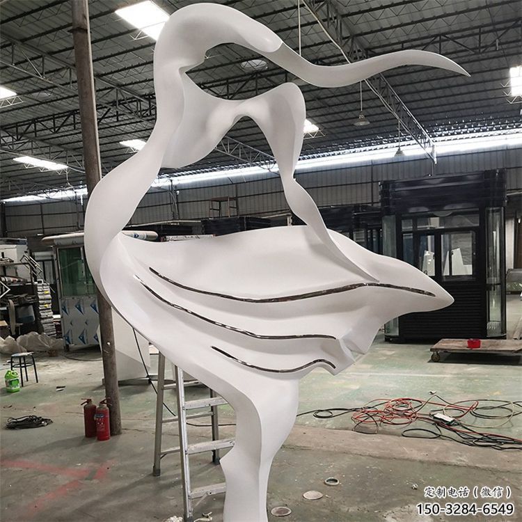 大門口跳舞雕塑 發光公園舞者雕塑 仿真女孩雕塑