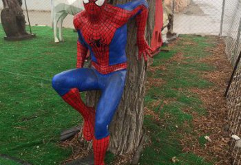 卡通蜘蛛俠雕塑 店門口園林雕塑 動(dòng)漫小品