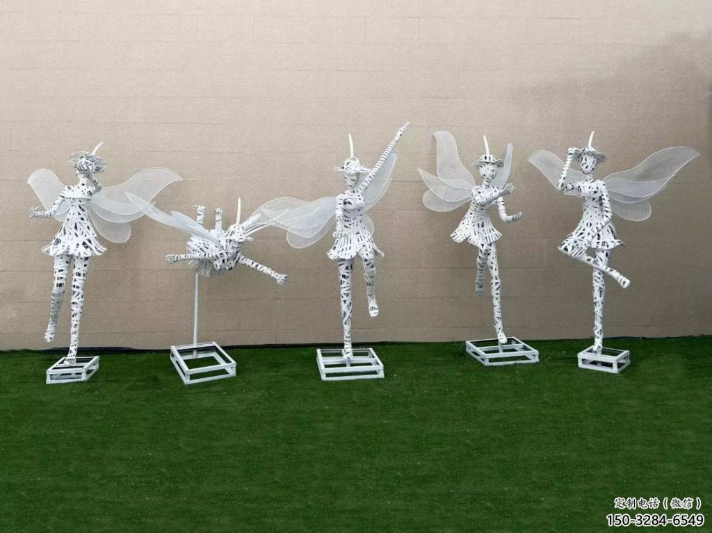 中式小精靈雕塑 景觀卡通雕塑 游樂場動漫雕塑