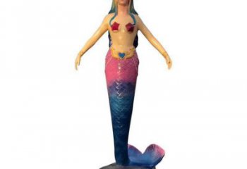 廣場(chǎng)美人魚雕塑 抽象景觀卡通雕塑 烤漆動(dòng)漫雕塑