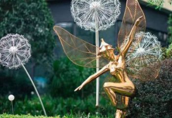 小精靈雕塑，抽象卡通雕塑，美陳人物擺件 (4)