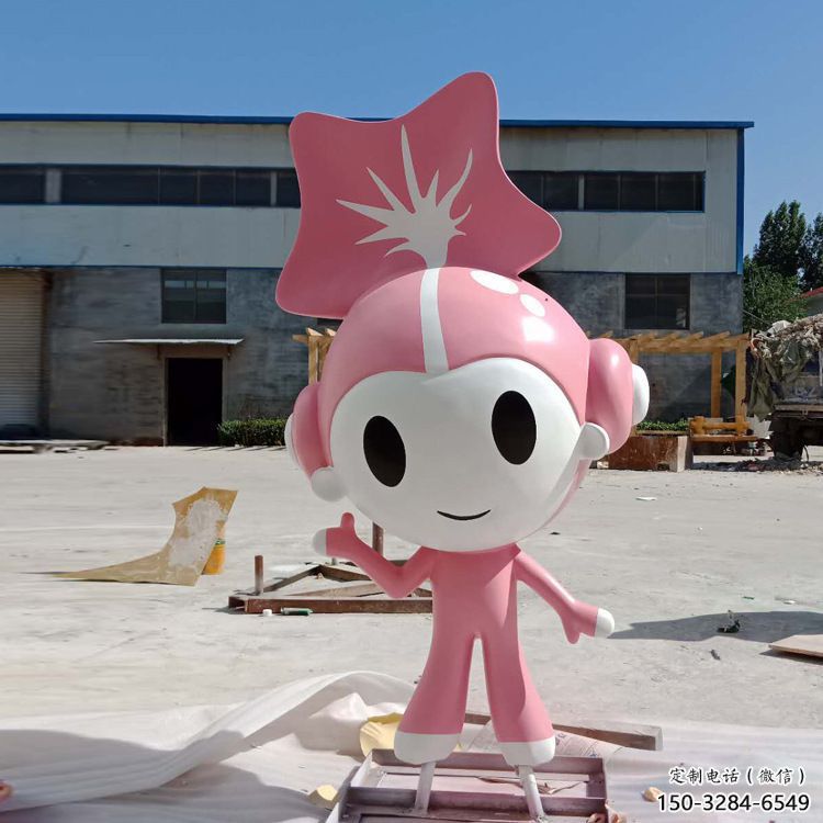 廣場福娃雕塑 抽象景觀體育雕塑 烤漆奧運雕塑