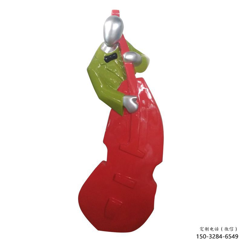 大型商場吹拉彈唱雕塑 仿真音樂雕塑 鏡面音樂人雕塑