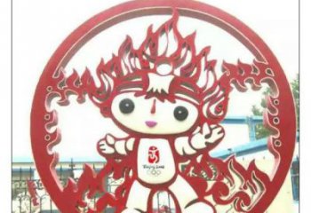 別墅區福娃雕塑 大型體育雕塑 剪影奧運雕塑