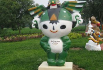 房地產福娃雕塑 現代景觀體育雕塑 幾何奧運雕塑