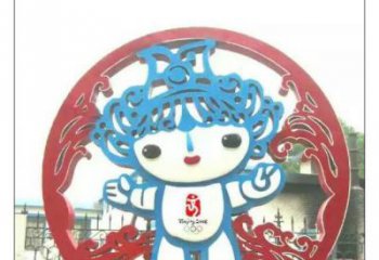 公園福娃雕塑 戶外景觀體育雕塑 抽象奧運雕塑