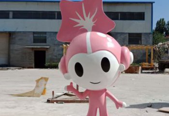 廣場福娃雕塑 抽象景觀體育雕塑 烤漆奧運雕塑