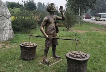 園林貨郎雕塑 風景區民俗雕塑 廣場小品