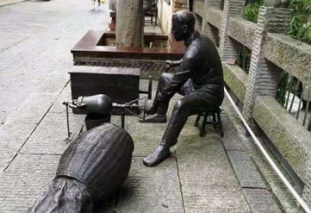 房地產爆米花雕塑 景觀民俗雕塑 鑄銅小吃雕塑