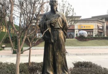 村口李時珍雕塑 景觀人物雕塑 公園名醫雕塑