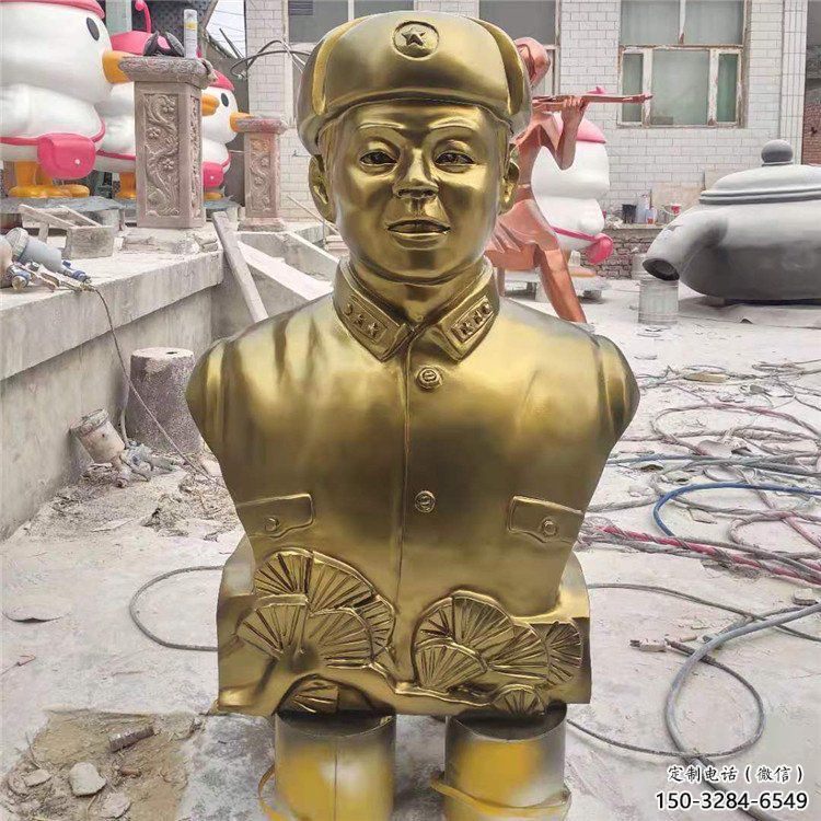 雷鋒雕塑 抽象藝術(shù)人物雕塑 烤漆英雄雕塑