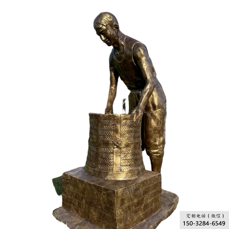 抽象茶道雕塑 餐飲店民俗雕塑 戶外制茶雕塑