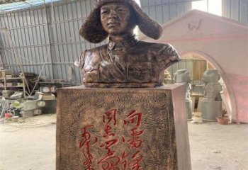 別墅區(qū)雷鋒雕塑 大型別墅區(qū)人物雕塑 剪影英雄雕塑