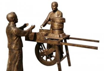 茶道雕塑 景觀民俗雕塑 商業(yè)街制茶雕塑