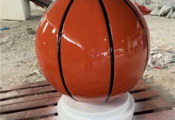 景觀籃球雕塑 剪影景觀球形雕塑 商業(yè)街球類雕塑