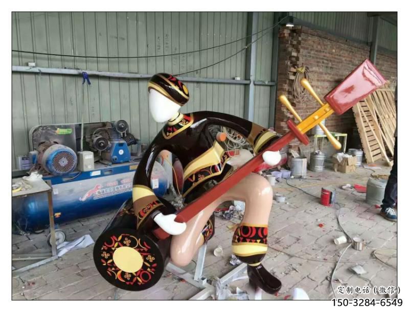 街頭舞蹈雕塑 步行街演員雕塑 大型跳舞雕塑