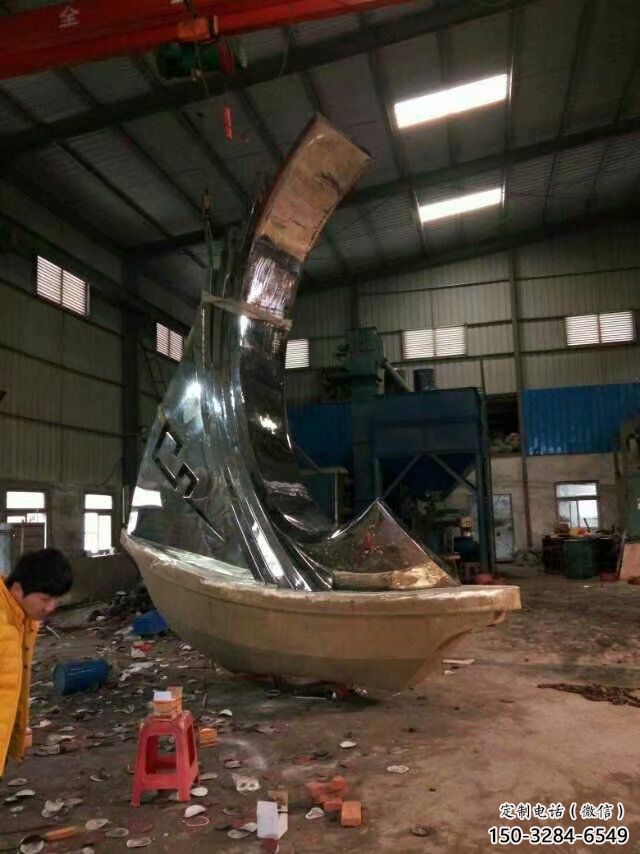 村口揚(yáng)帆雕塑 仿古風(fēng)帆雕塑 公園遠(yuǎn)航雕塑