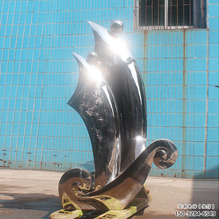 揚帆雕塑 仿真遠航雕塑 烤漆風(fēng)帆雕塑