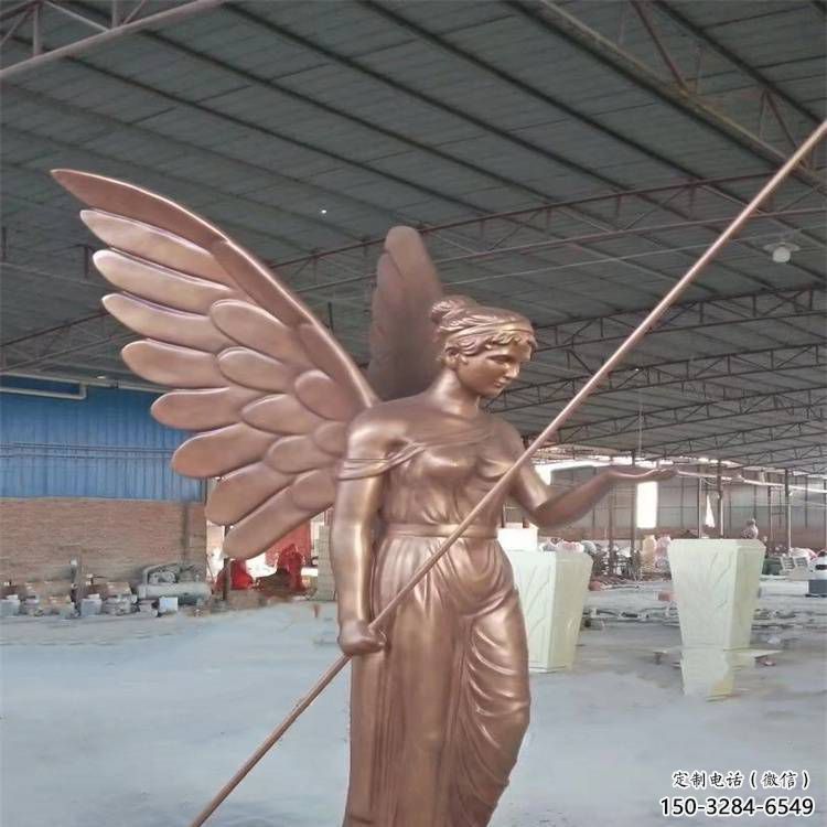 農村和平女神雕塑 抽象藝術歐式雕塑 烤漆人物雕塑
