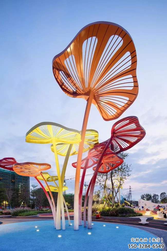 房地產扇子雕塑 現代景觀雕塑 幾何扇形雕塑
