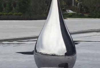 抽象水珠雕塑 拋光淚滴雕塑 室內(nèi)雕塑