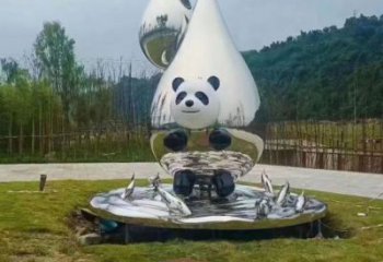 房地產水珠雕塑廠家 現代淚滴雕塑 幾何雕塑