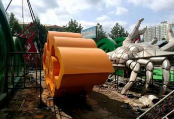 草地云彩雕塑 現代校園祥云雕塑 大型祥云雕塑