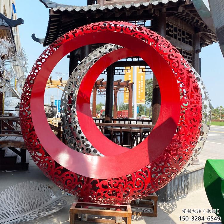 磁鐵雕塑 抽象藝術(shù)u型雕塑 烤漆u型雕塑