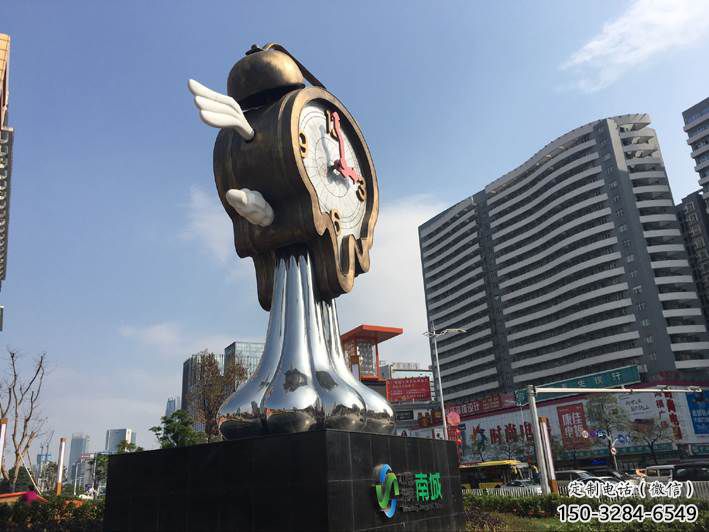 室內(nèi)鐘表雕塑 仿真時鐘雕塑 大型雕塑