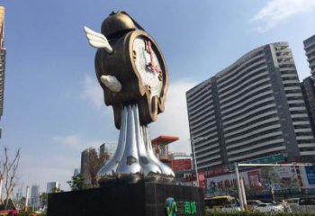 室內(nèi)鐘表雕塑 仿真時(shí)鐘雕塑 大型雕塑