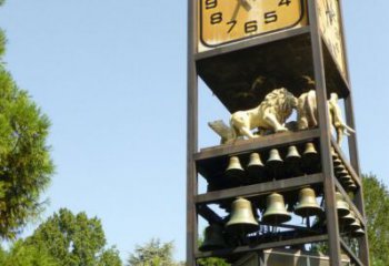 鐘表雕塑 仿真時鐘雕塑 烤漆雕塑