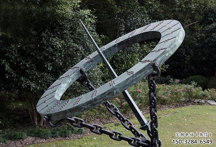 草地日晷雕塑廠家 現代校園雕塑 大型計時雕塑