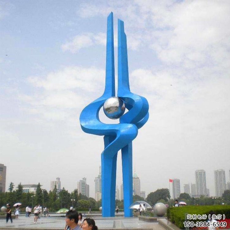 切面鑰匙雕塑 燈光庭院金鑰匙雕塑 校園雕塑