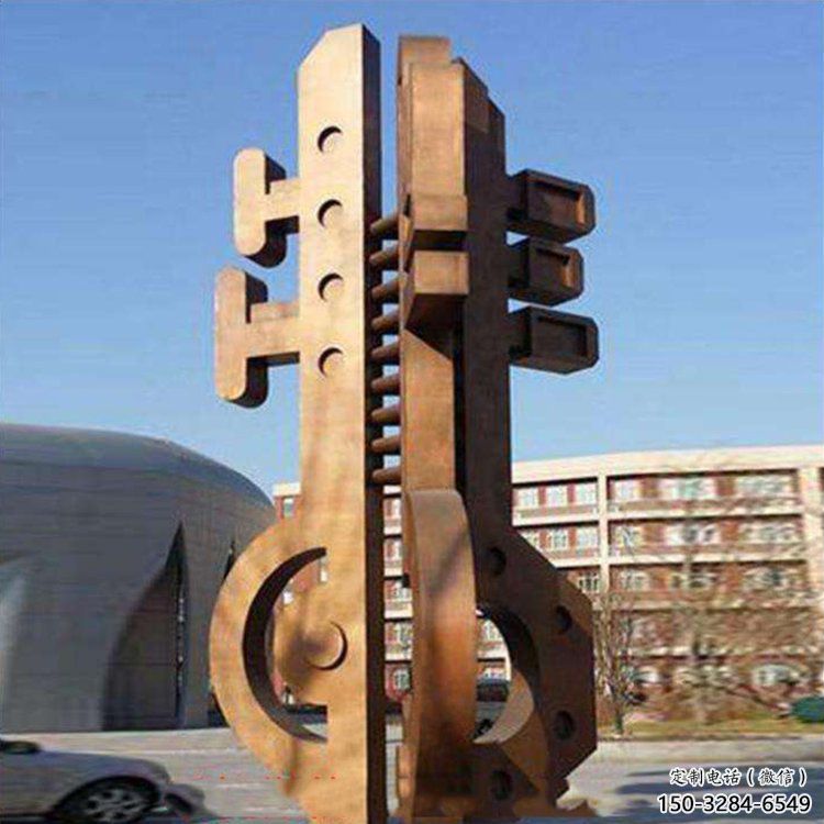 啞光鑰匙雕塑 拉絲雕塑 步行街金鑰匙雕塑