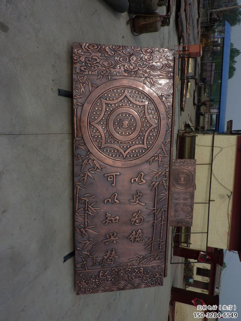 房地產?；盏袼?現代浮雕雕塑 幾何景墻雕塑