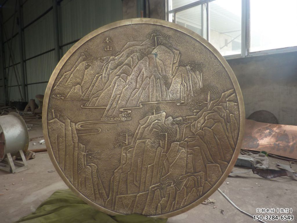 戶外校徽雕塑 噴漆浮雕雕塑 大型景墻雕塑