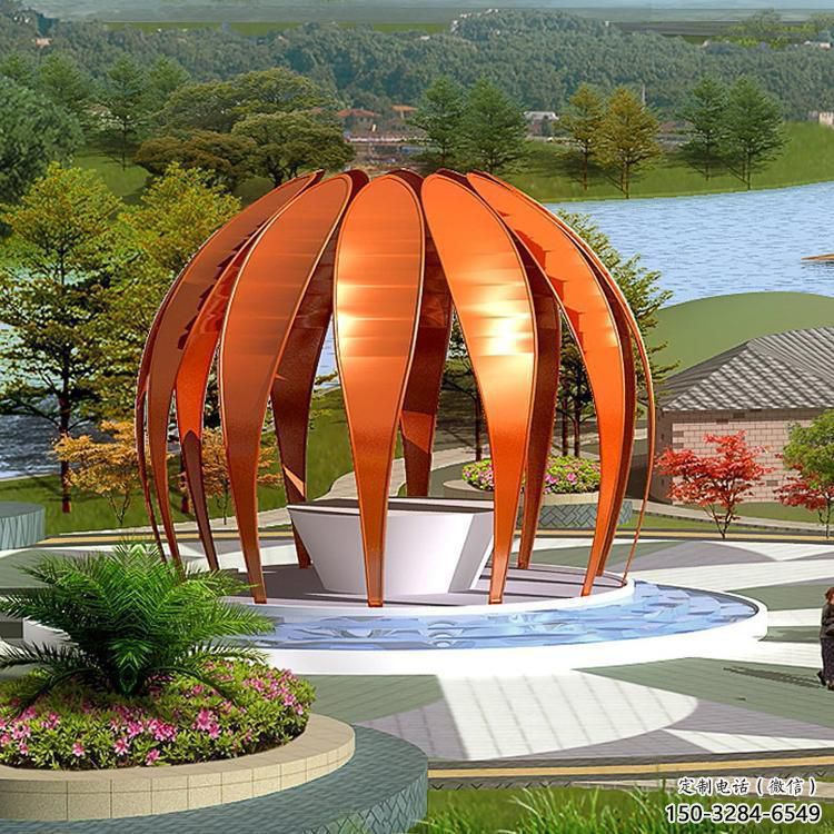 現(xiàn)代鳥籠雕塑 大型別墅區(qū)籠子雕塑 彩繪鳥籠子雕塑