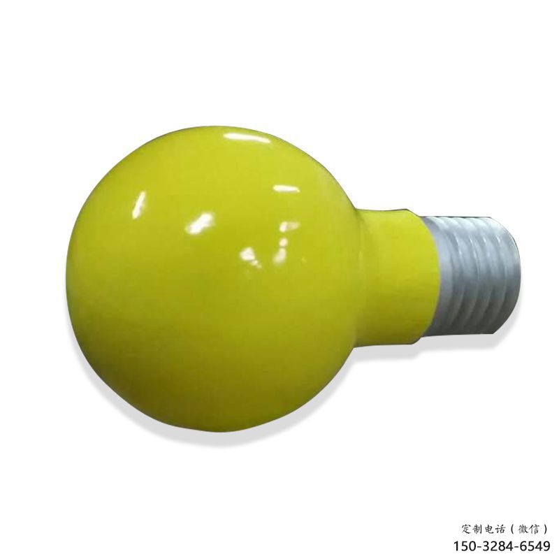 美陳燈泡雕塑 異形噴水電燈泡雕塑 酒店燈具主題