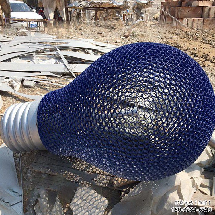 鑄造燈泡雕塑 中式村口電燈泡雕塑 景觀燈具主題