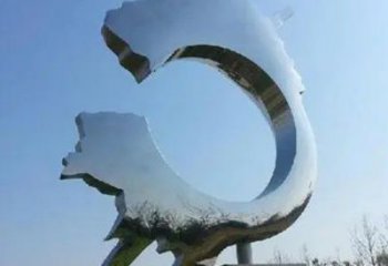 大型商場齒輪雕塑 仿真工業雕塑 鏡面機械雕塑