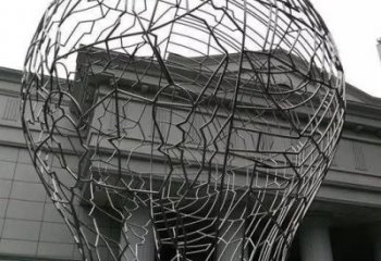 幾何燈泡雕塑 發(fā)光公園電燈泡雕塑 大門口燈具主題