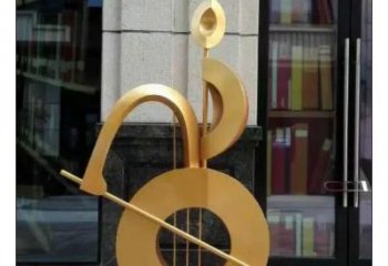 剪影樂譜雕塑 噴水園林音樂雕塑 餐飲店符號雕塑