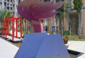 草地火苗雕塑廠家 現(xiàn)代校園火焰頭雕塑 大型景觀雕塑