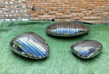 街道石塊雕塑 現代景觀石雕塑 彩繪石頭雕塑