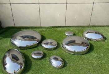 商業街石塊雕塑 烤漆石頭雕塑 彩繪景觀石雕塑