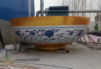 大碗雕塑 歐式步行街飯碗雕塑 大型雕塑